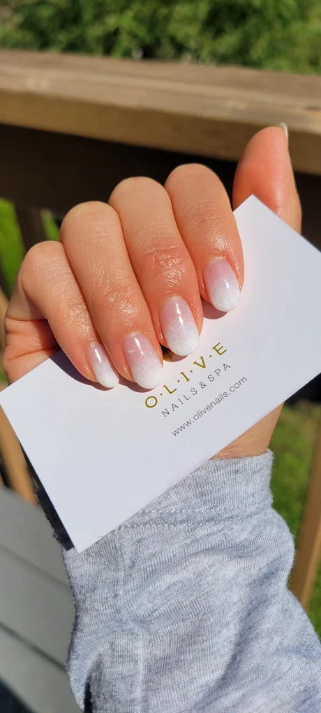Ombre glitter gel nails, Queen Nails Bar and Spa